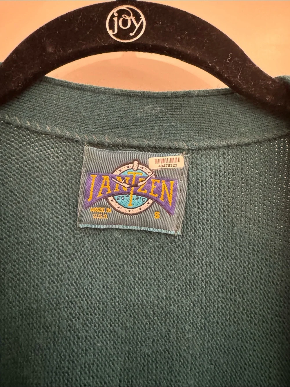 Jantzen Men's Teal Green Button-Up Cardigan